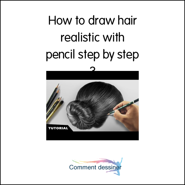 How to draw hair realistic with pencil step by step